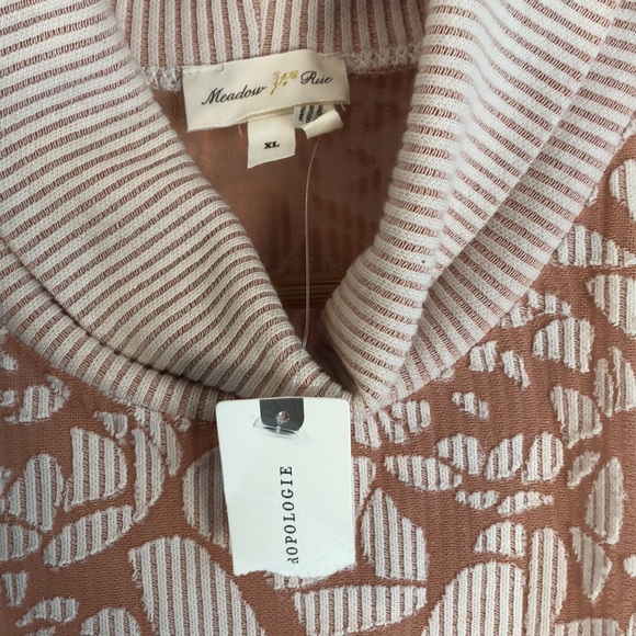 Anthro Meadow Rue Sleeveless Turtleneck Floral Detail Size XL - Picture 6 of 16